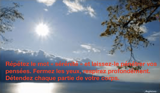 La sérénité comme remède aux troubles liés au confinement contre le Covid-19