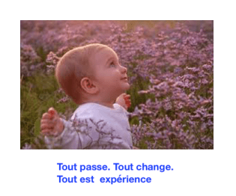Tout passe. Tout change. Tout est expérience.